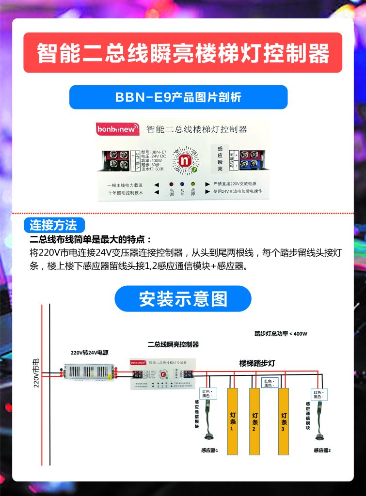 二总线瞬亮控制器说明书正面